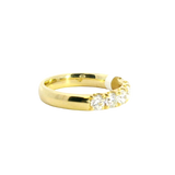 Elegant Diamond Bands 18K Yellow Gold 7 Stone 1.08 Carats Diamond Band