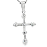 Elegant Diamond Necklaces & Pendants 18K White Gold 0.58 Carats Diamond Cross Pendant