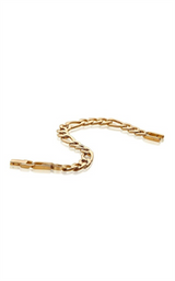 Bold & Stylish Alternative Metal Bracelets Yellow Stainless Steel 9.5MM Figaro Link Bracelet, 8.5 Inch