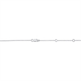 Elegant Diamond Necklaces 14K White Gold 0.28 Carats Diamond Station Necklace - 18 Inch