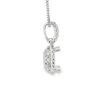 Elegant Diamond Necklaces & Pendants 18K White Gold 0.32 Carats Diamond Halo Semi Mount Pendant