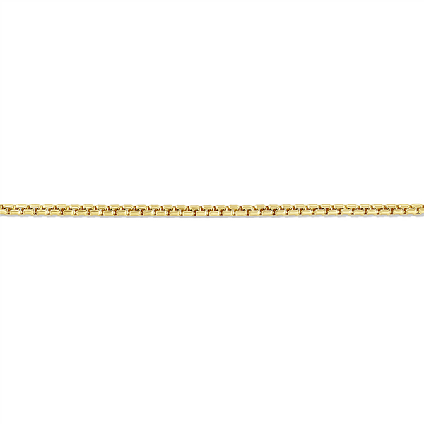Yellow 14 Karat Gold 2.5mm Round Box Chain