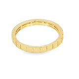 Elegant & Trendy 14K Yellow Gold 0.03 Carats Diamond Geometric Stackable Ring