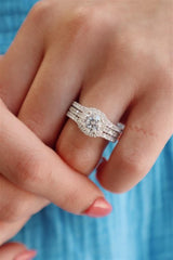 White 18 Karat Gold 0.47 Carats Round Diamond Halo Semi-Mount Engagement Ring