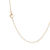 Elegant Colored Stone Necklace 14K Gold Yellow 1.41 Carats Mandarin Garnet & 0.18 Carats Diamond Halo Pendant Necklace - 16-18 Inch