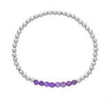 Amethyst Bead Bracelet