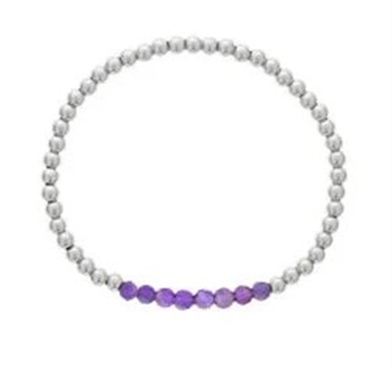 Amethyst Bead Bracelet