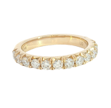 Elegant Diamond Bands 14K Yellow Gold 0.75 Carats Lab Grown Diamond Band