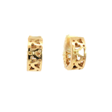 Classic & Contemporary 18K White Gold 1.58  Carats Baguette & Round Diamond Huggie Earrings