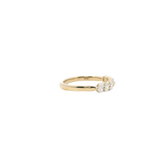 14K Yellow Gold Diamond Anniversary Ring, 0.60ctw, 7 Oval Diamonds