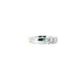 Elegant Diamond Bands 18K White Gold 1.83 Carat Diamond 7 Stone Band