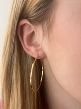 Yellow Gold Filled 45 MM Hoop Earrings