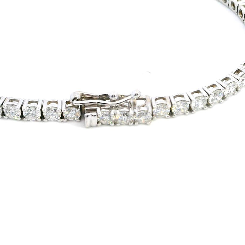 Elegant Diamond Necklaces 18K White Gold 11.80 Carats Diamond Tennis Necklace - 17 Inch