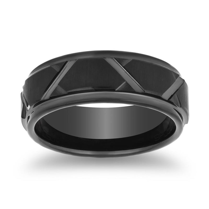 Black Tungsten 8 MM Comfort Fit Band