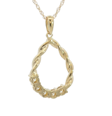 Elegant Diamond Necklaces 14K Yellow Gold 0.29 Carats Diamond Necklace - 18 Inch