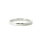Elegant Diamond Bands 10K Gold White Stackable 1/4 Carats Diamond Anniversary Band