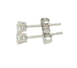 Classic & Contemporary 14K White Gold 0.24 Carats Diamond Stud Earrings