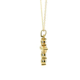 Elegant Diamond Necklaces & Pendants 18K Gold Yellow 1.42 Carats Medium 24x14mm Diamond Cross Pendant