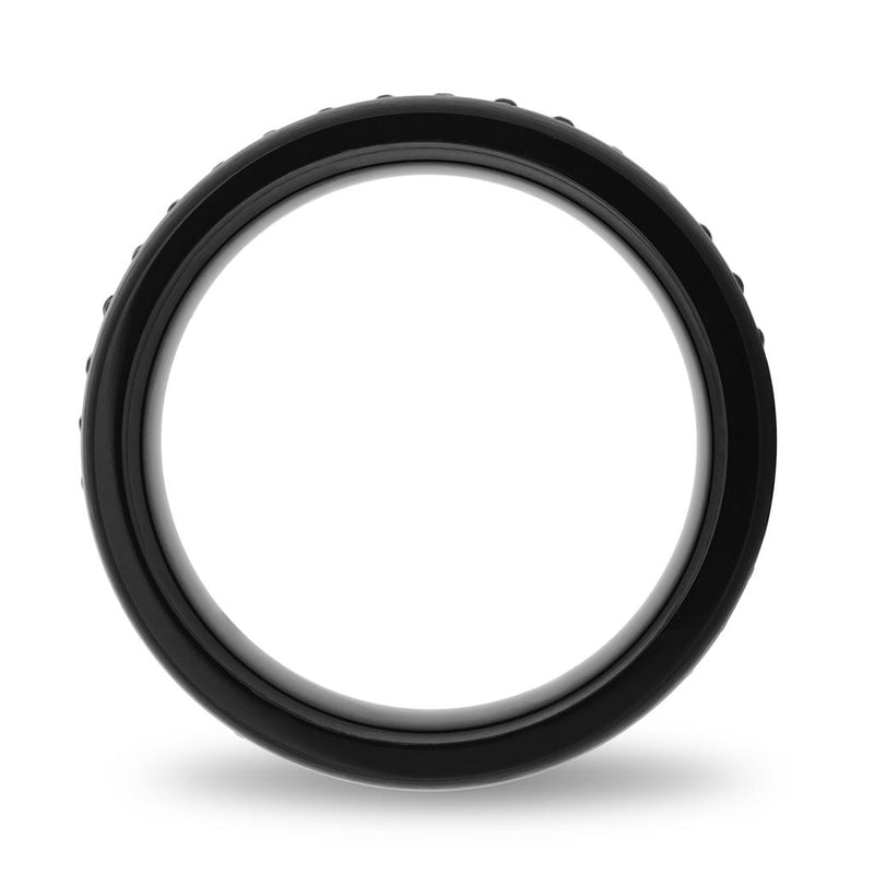 Black Tungsten 8 MM Dome Band
