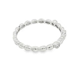 Elegant Diamond Bands 14K White Gold Marquise Shape Bead & 0.04 Carats Diamond Band