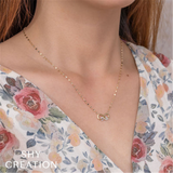 Elegant Diamond Necklaces 14K Yellow Gold 0.05 Carats Diamond Sparkle Necklace - 18 Inch