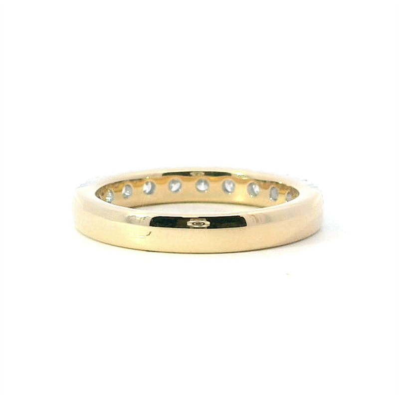 Elegant Diamond Bands 10K Gold Yellow Stackable 1.0 Carats Diamond Anniversary Band