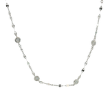 Elegant Diamond Necklaces 14K Gold White 0.20 Carats Diamond Pendant Necklace - 18 Inch