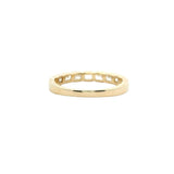 Elegant Diamond Bands 14K Gold Yellow Stackable 0.88 Carats Emerald Cut Diamond Anniversary Band