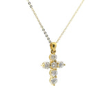 Elegant Diamond Necklaces & Pendants 18K Gold Yellow 1.42 Carats Medium 24x14mm Diamond Cross Pendant