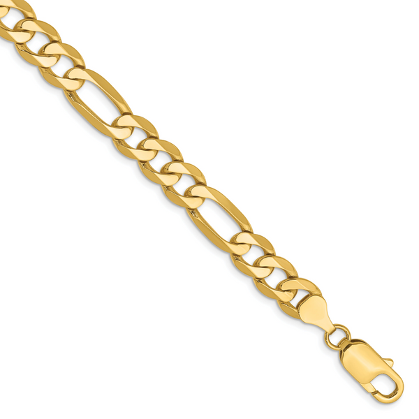 Yellow 14 Karat Gold Figaro Chain