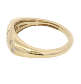 Elegant & Trendy 14K Yellow Gold 0.42 Carats Diamond Scatter Ring
