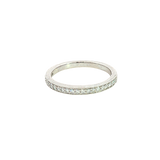 Elegant Diamond Bands 14K White Gold 0.20 Carats Diamond Anniversary Band