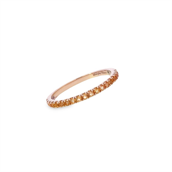 Murphy Pitard Exclusive Yellow 14 Karat Gold 0.29 Carats Citrine Stackable Band