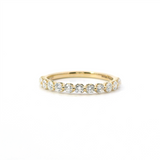 MPJ Exclusive Elegant Diamond Bands 14K Gold Yellow Stackable 0.51 Carats Shared Prong Diamond Anniversary Band