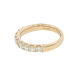 Elegant Diamond Bands 14K Yellow Gold 1.0 Carat Lab Grown Diamond Band