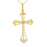 Elegant Diamond Necklaces & Pendants 18K Yellow Gold 0.41 Carats Diamonds Passion Cross Pendant