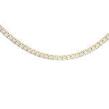 Elegant Diamond Necklaces 14K Yellow Gold 8.569 Carats Diamond Tennis Necklace - 16 Inch