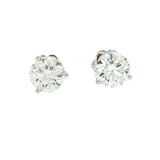 Classic & Contemporary 14K White Gold 1.01 Carats Lab-Grown Diamond Martini Set Stud Earrings