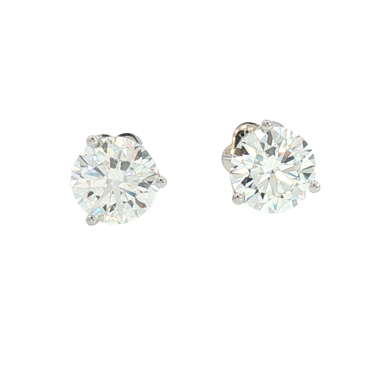 Classic & Contemporary 14K White Gold 1.01 Carats Lab-Grown Diamond Martini Set Stud Earrings