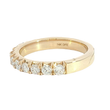 Elegant Diamond Bands 14K Yellow Gold 0.75 Carats Lab Grown Diamond Band