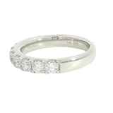 Elegant Diamond Bands 14K White Gold 1.30 Carats Lab Grown Diamond Band