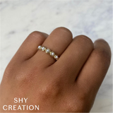 Elegant Pearl Rings Classic & Timeless Designs - 14K Gold Yellow Cultured Pearl Stackable Ring