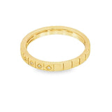 Elegant & Trendy 14K Yellow Gold 0.03 Carats Diamond Geometric Stackable Ring