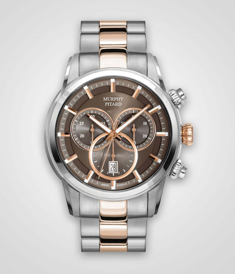 MPJ Two-Toned Stainless Steel 43mm Chronograph Watch