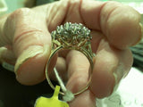 Elegant & Trendy 14K Gold Two-Toned 0.40 Carats Diamonds Accented Fashion Ring