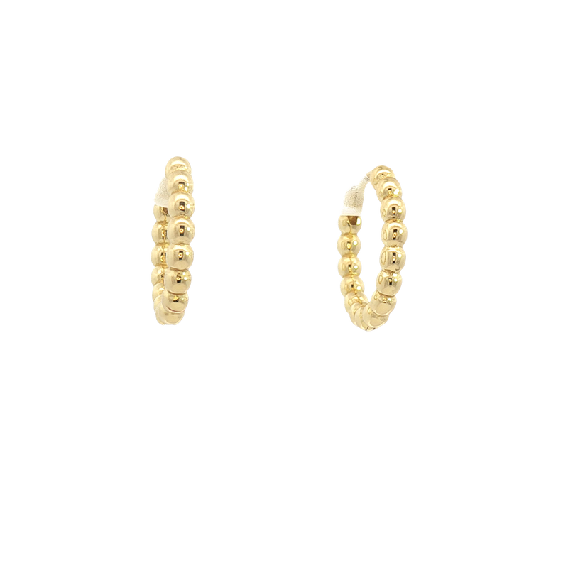 Yellow Gold Plated Small Hoop Earrings