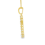 Elegant Diamond Necklaces & Pendants 18K Yellow Gold 0.70 Carats Diamond Cross Pendant