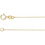 Elegant & Durable Designs 14K Yellow Gold 0.75 MM Rope Chain - 18 Inch