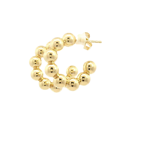 Yellow Gold Plated Small Hoop Earrings