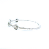Sophisticated & Timeless Diamond Bracelets 14K Gold White 2.15c Diamond Flex Bangle Bracelet - 2.15 CTW